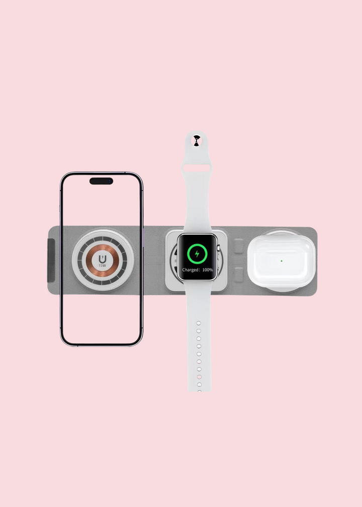 Tech Trendz - 3-in-1 Wireless Fast Charger