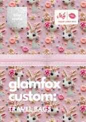 Makeup Junkie Bags - Sugarplum Deer Travel Bags [Ready To Ship]