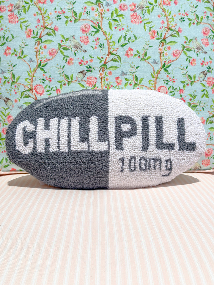 Peking Handicraft - Grey Chill Pill Hook Pillow