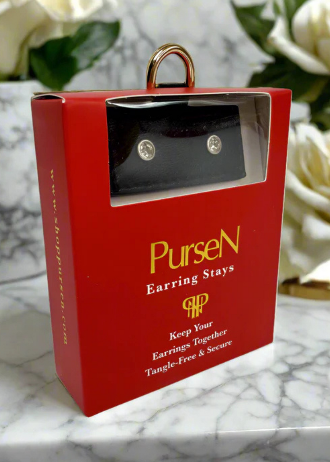 PurseN - Black Earring Stays [Set of 6]