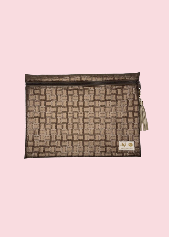 Makeup Junkie Bags - Basket Bronze Travel Bags [Pre-Order]