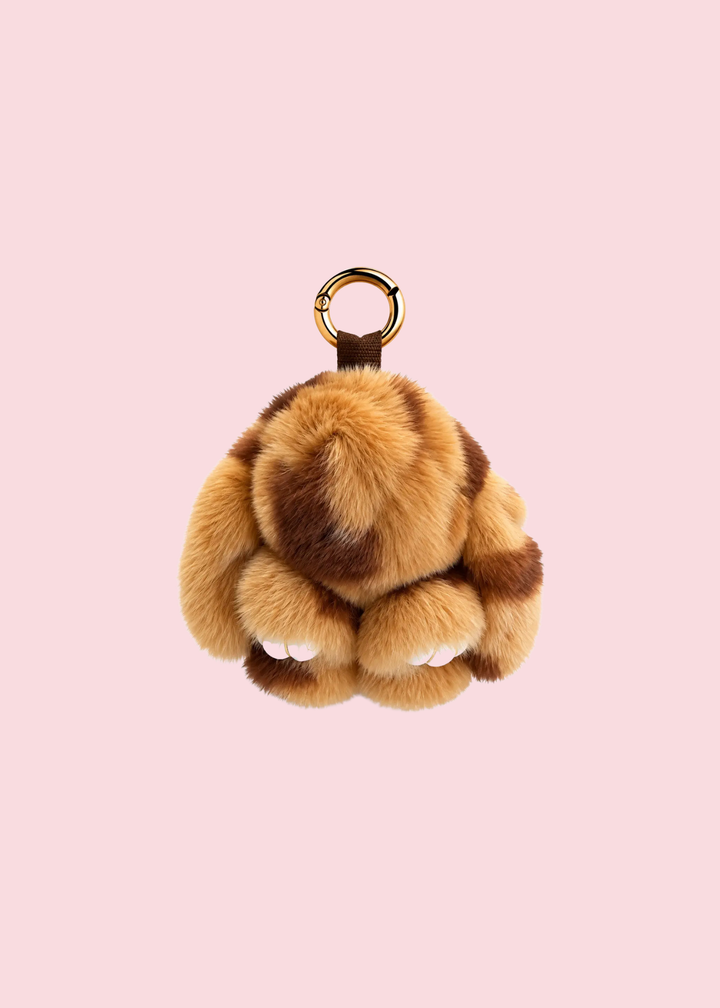 Glamfox - Multi Color Fluffy Bunny Bag Charm [Pre-Order]