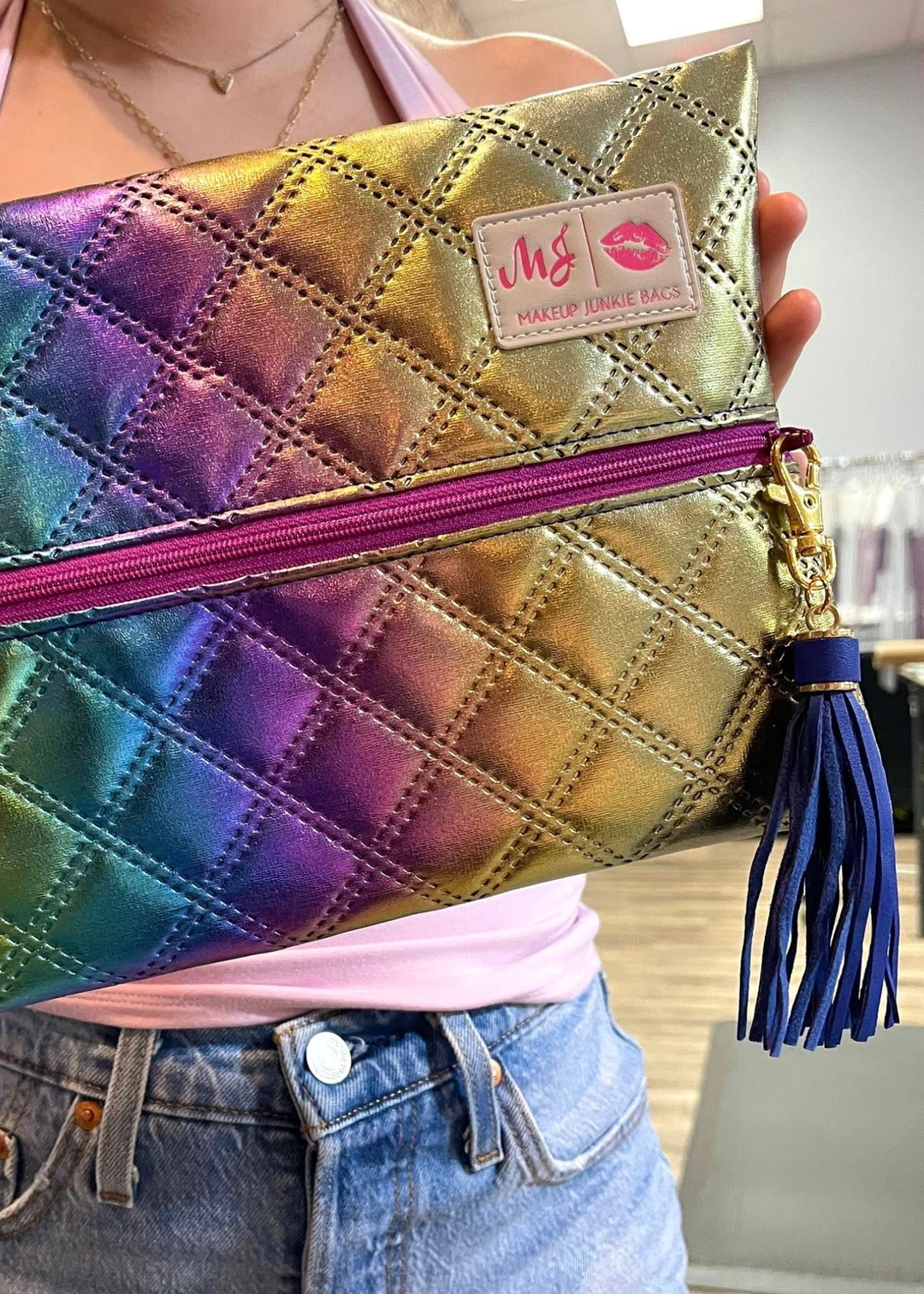Makeup Junkie Bags - Mermaid Luster Travel Bags [Ready to Ship]
