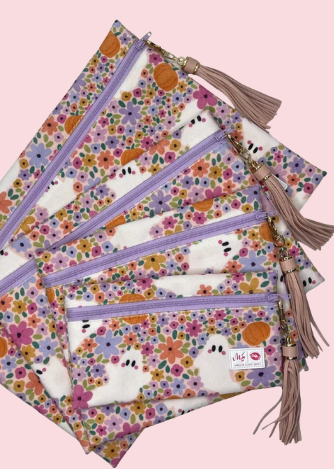 Makeup Junkie Bags - Boo-tiful Blooms Travel Bags [Pre-Order]