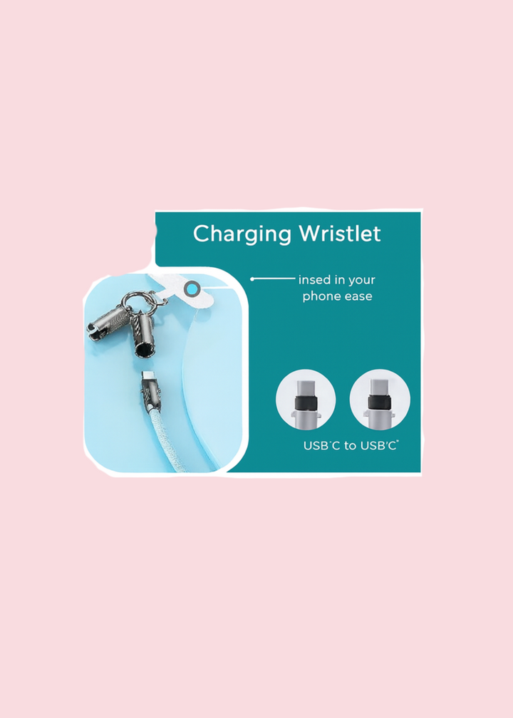 Tech Trendz - Charging Wristlet [USB-C to USB-C]