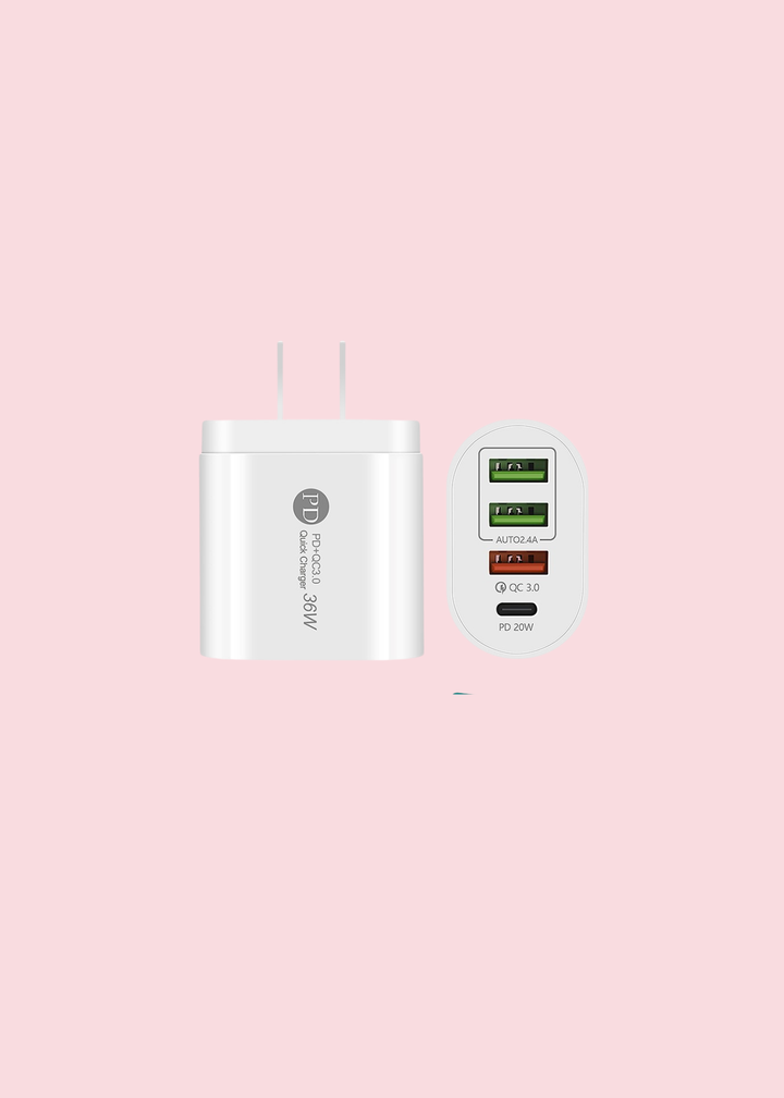 Tech Trendz - White 36W Wall Adapter