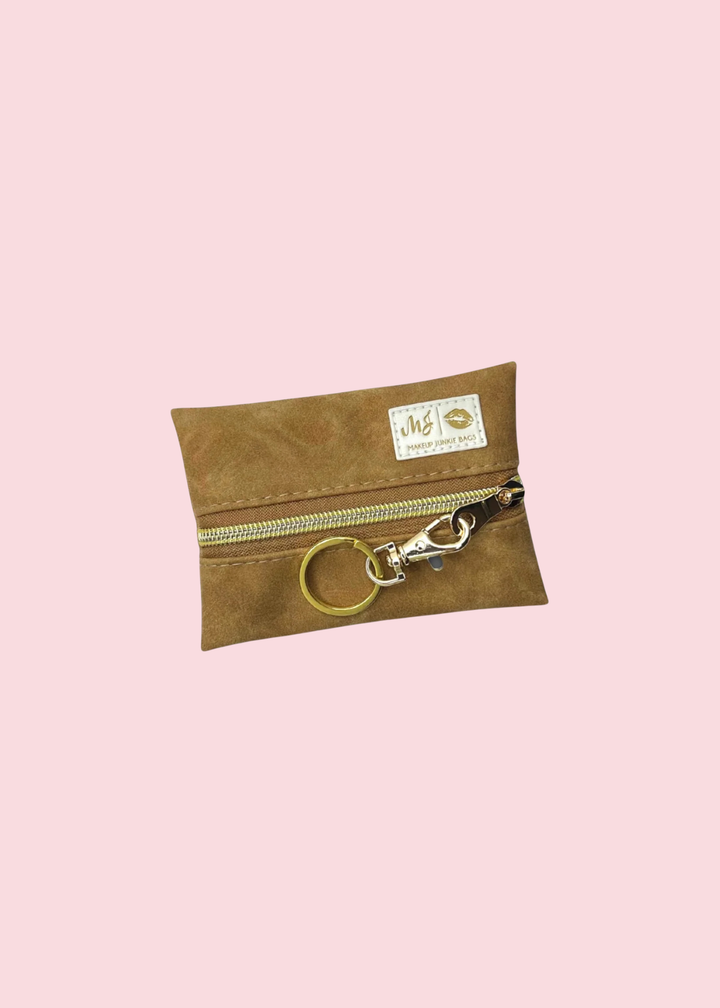 Makeup Junkie Bags - Suede Soul Amber Luxe Travel Bags [Pre-Order]