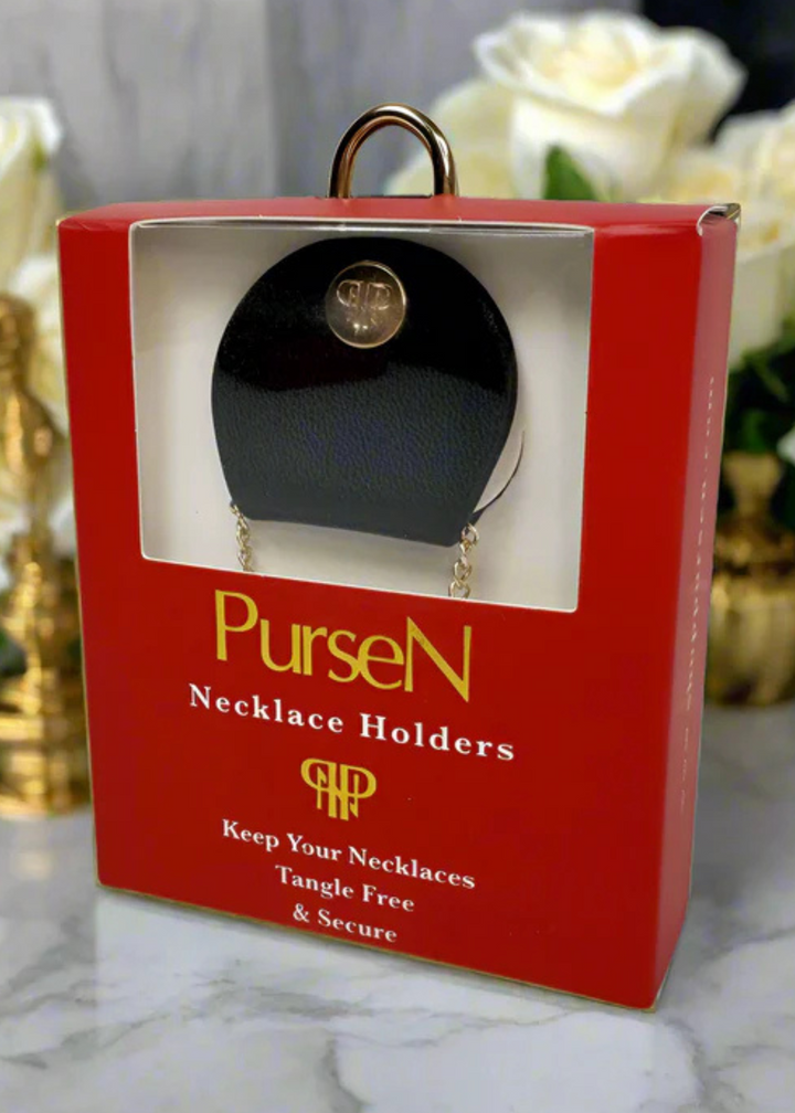 PurseN - Black Necklace Holder [Set of 4]