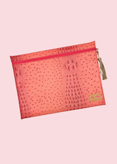 Makeup Junkie Bags - Dune Coral Jumbo Top Zip [Pre-Order]