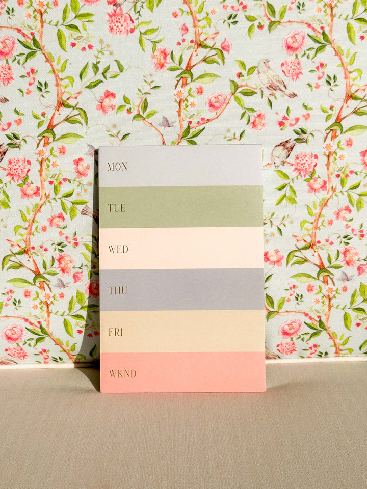 Rifle Paper Co. - Muted Color Block Weekly Memo Notepad