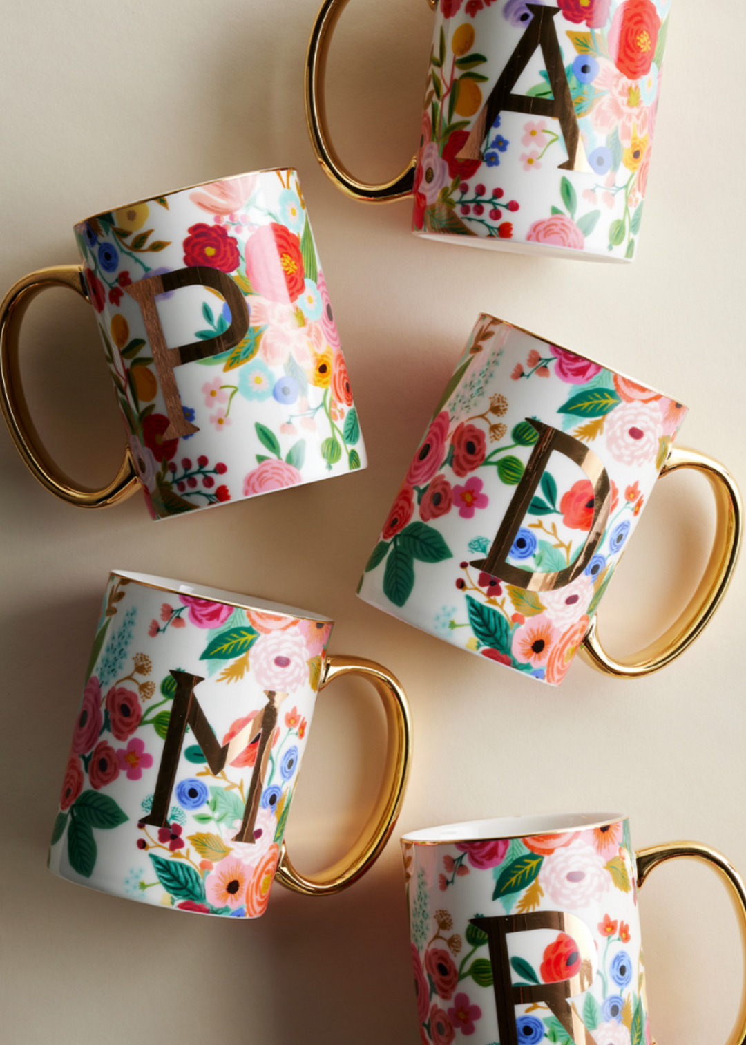 Rifle Paper Co. - Garden Party Porcelain Monogram Mug