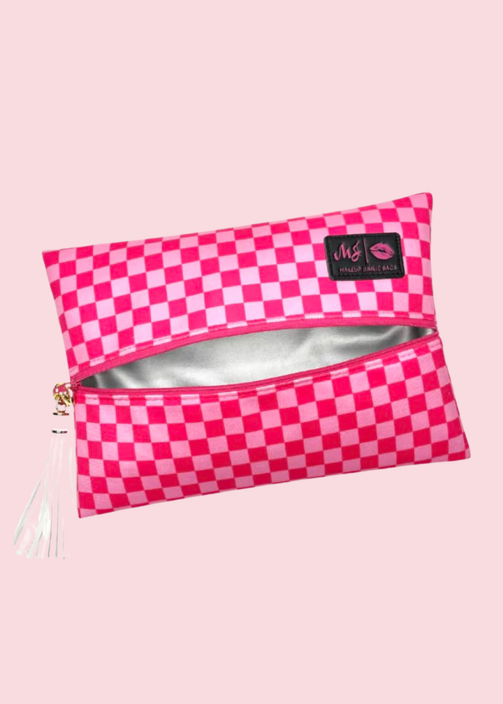 Makeup Junkie Bags - Check Baby Flat Lay [Pre-Order]