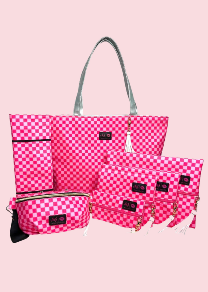 Makeup Junkie Bags - Check Baby Travel Bags [Pre-Order]