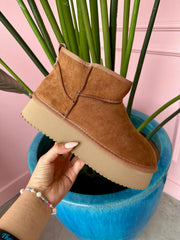 Corkys - Room Service Platform Boots in Brown