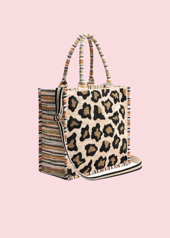 America & Beyond - Luxe Leopard Day Tote