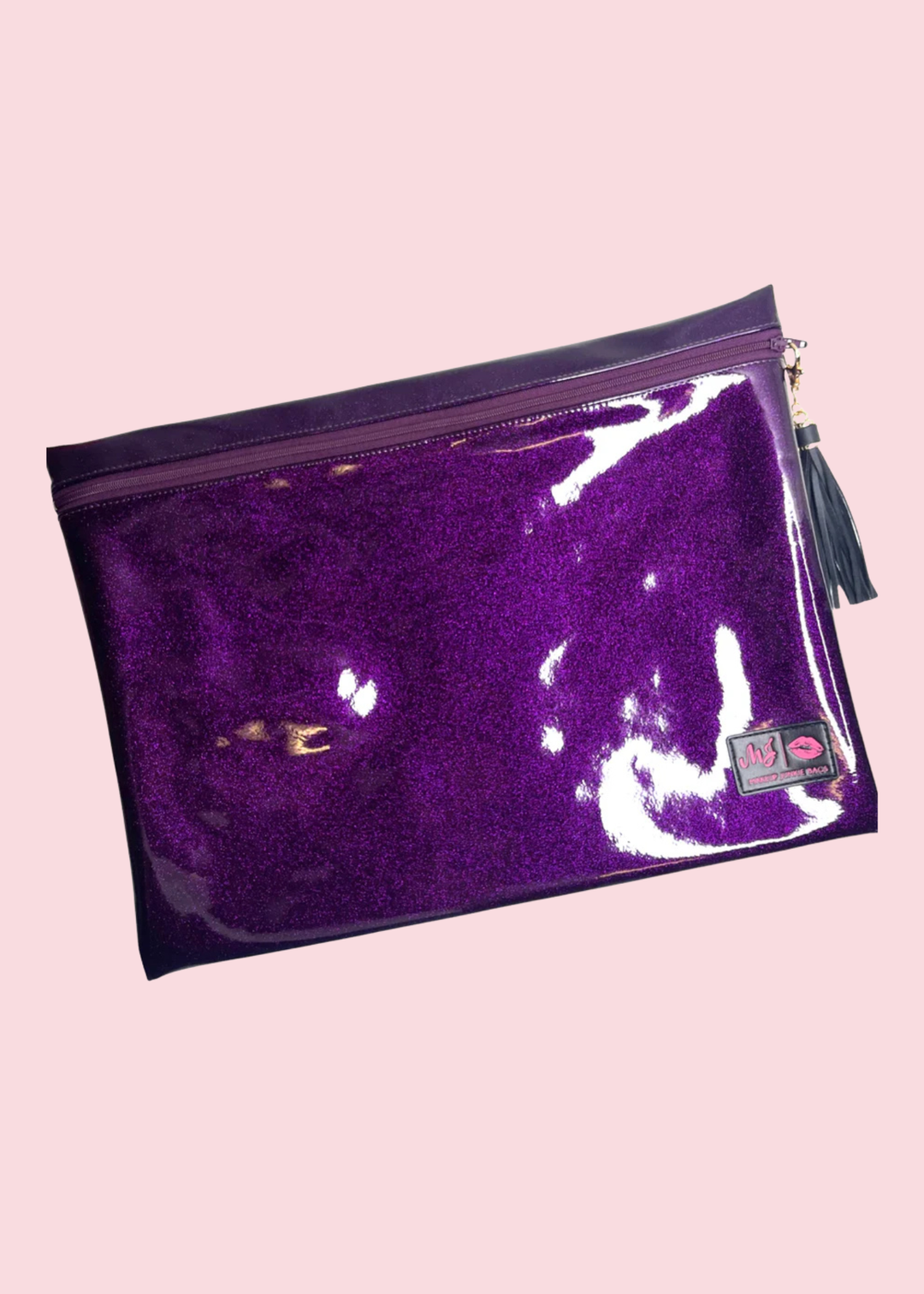 Makeup Junkie Bags - Purple Stardust Glitter Travel Bags [Pre-Order]