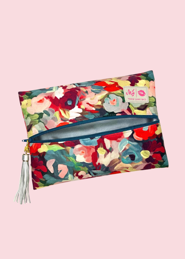 Makeup Junkie Bags - Meadow Rouge Flat Lay [Pre-Order]