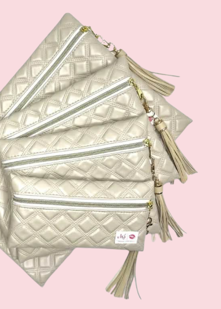 Makeup Junkie Bags - Heirloom Linen Travel Bags [Pre-Order]