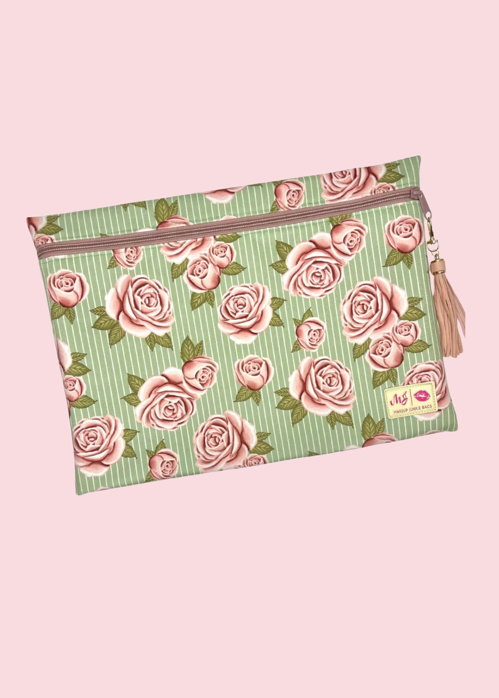 Makeup Junkie Bags - Cottage Rose 30A Jumbo Top Zip [Pre-Order]