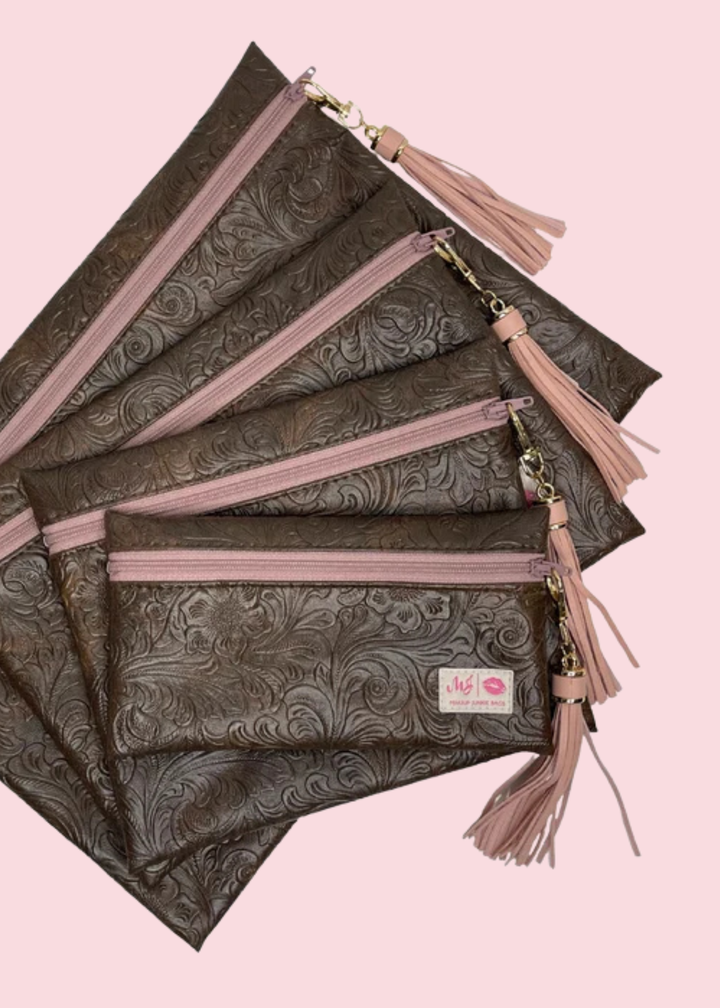 Makeup Junkie Bags - Amarillo Dusty Rose Edition Travel Bags [Pre-Order]