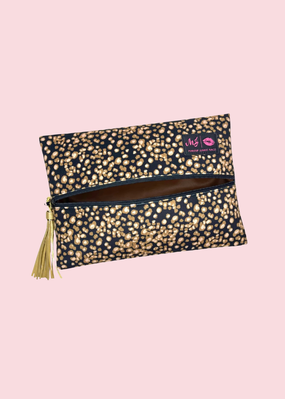 Makeup Junkie Bags - Bold In Gold Flat Lay [Pre-Order]