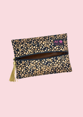 Makeup Junkie Bags - Bold In Gold Flat Lay [Pre-Order]