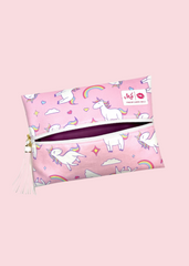 Makeup Junkie Bags - Pink Unicorn Dreams Flat Lay [Pre-Order]