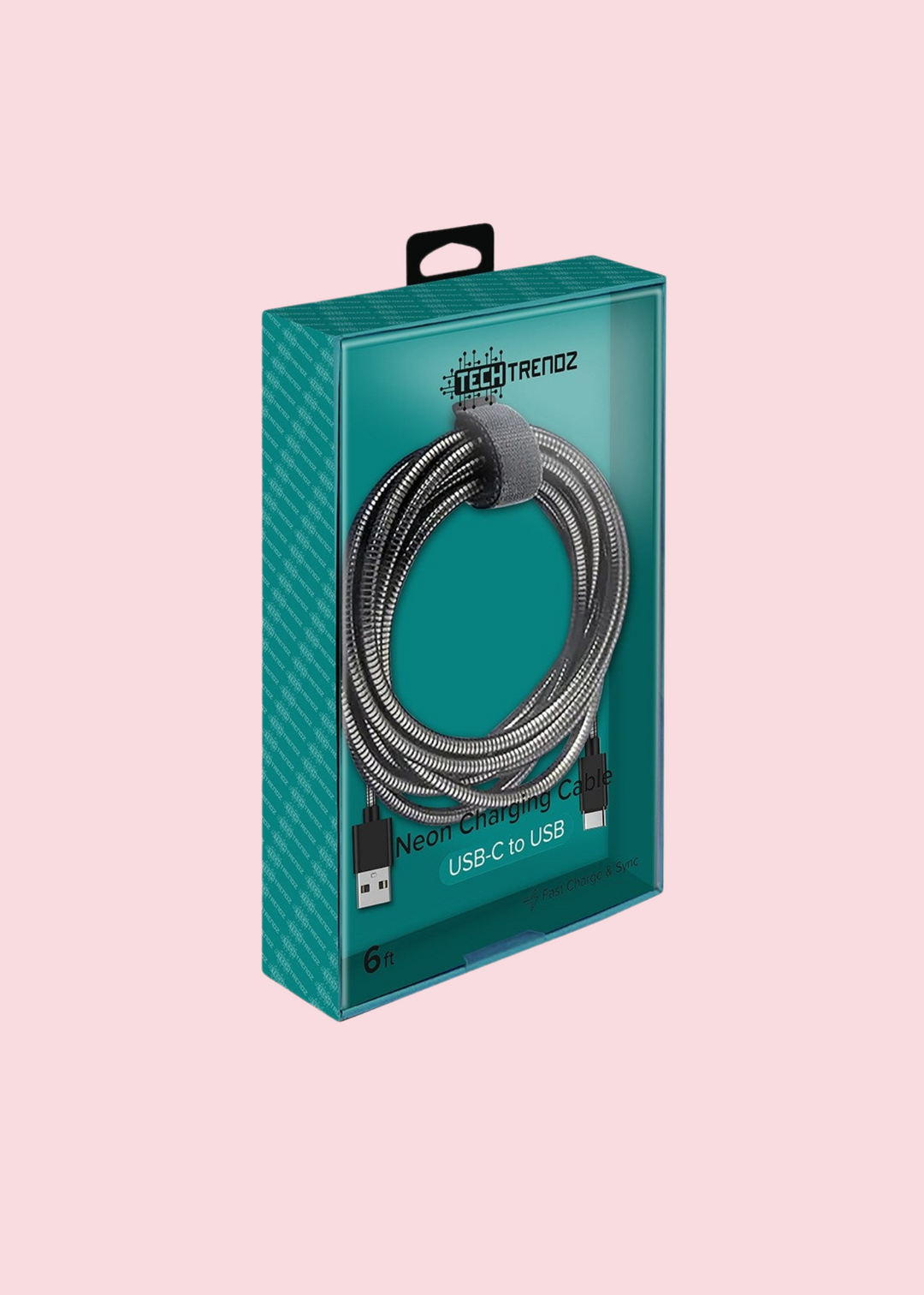 Tech Trendz - Metallic 6ft USBC Cable