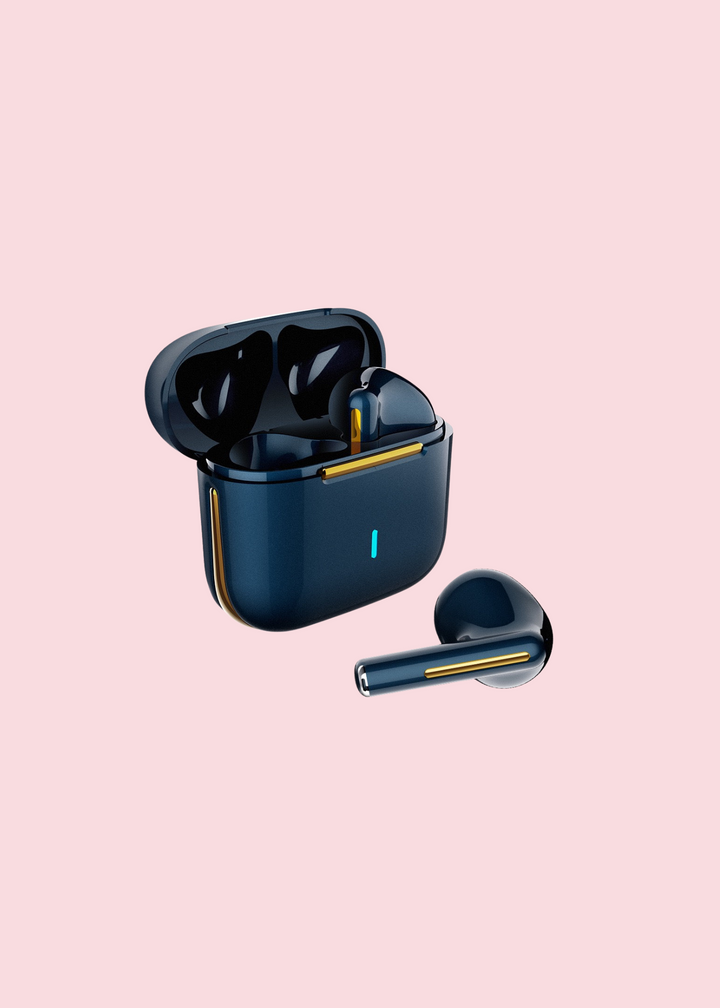 Tech Trendz - Metallic Wireless Earbuds