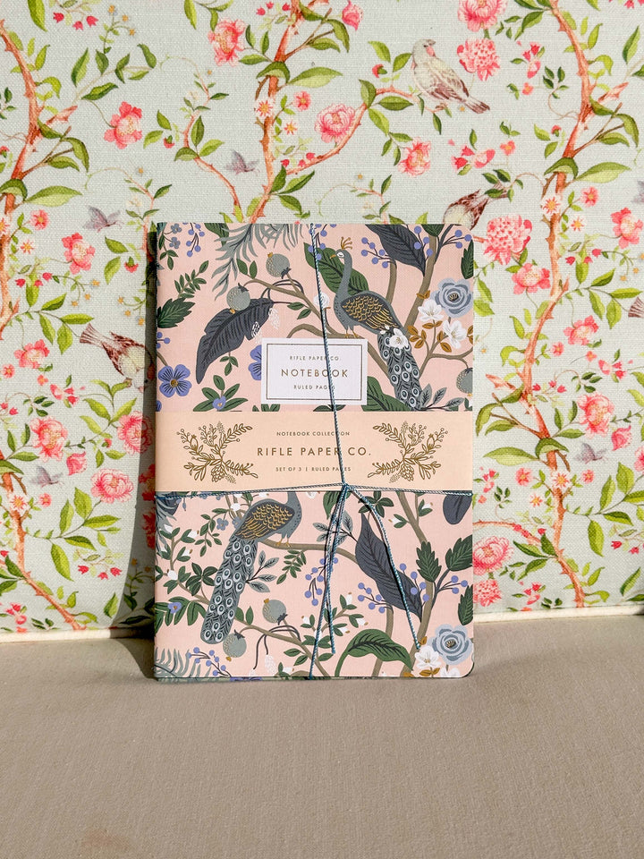 Rifle Paper Co. - Assorted Set of 3 Peacock Notebooks