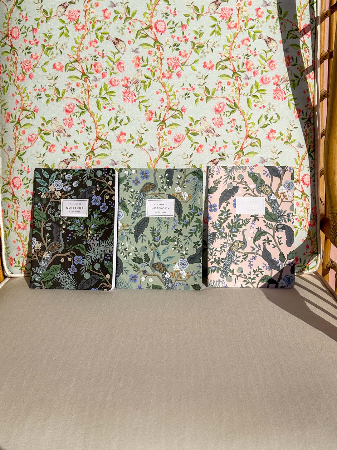 Rifle Paper Co. - Assorted Set of 3 Peacock Notebooks