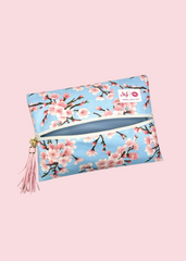 Makeup Junkie Bags - Cherry Blossom Flat Lay Bag [Pre-Order]