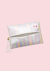 Makeup Junkie Bags - Venice White Flat Lay Bag [Pre-Order]