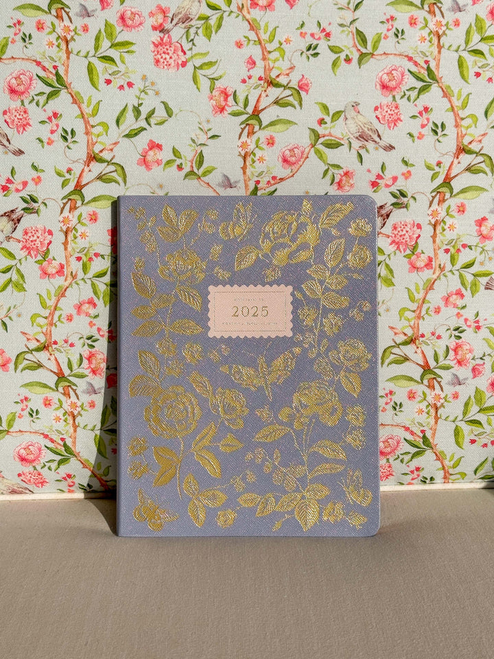 Rifle Paper Co. - 2025 English Rose 12-Month Bookbound Planner