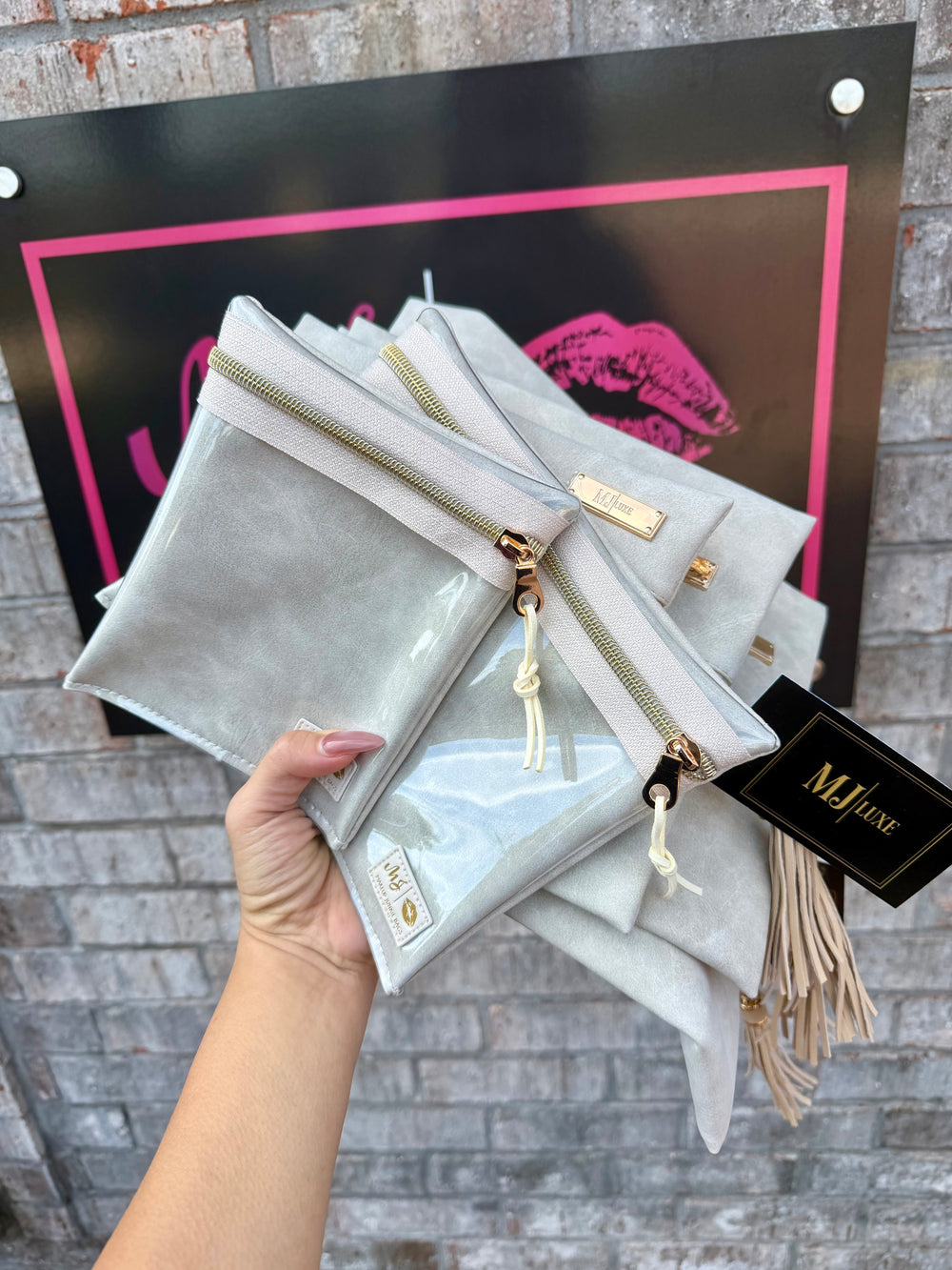 Makeup Junkie Bags - Suede Soul Ivory [Ready to Ship] Retailer Exclusive