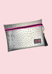 Makeup Junkie Bags - Chrome Pink 30A Jumbo Top Zip [Pre-Order]