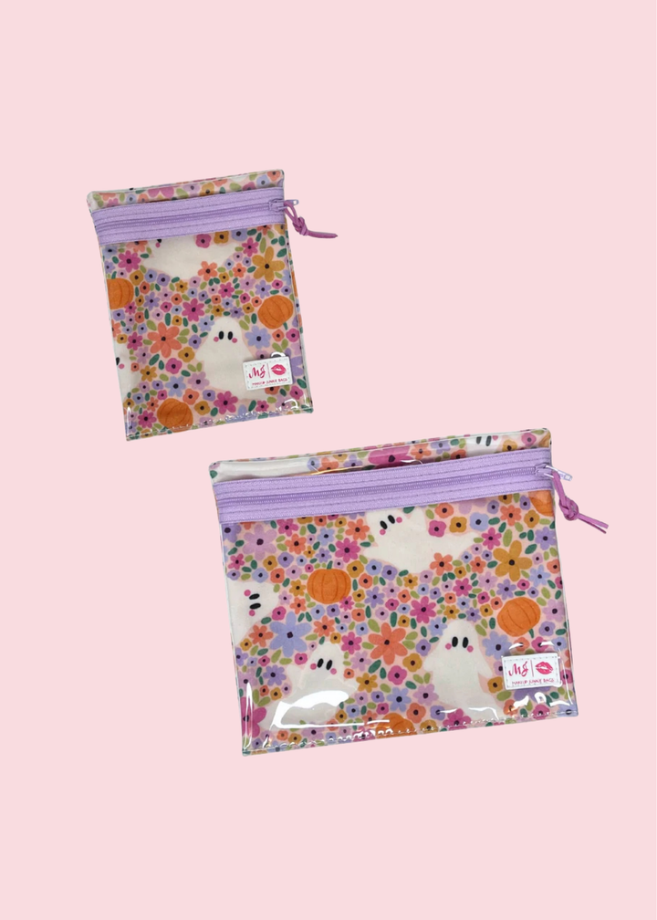 Makeup Junkie Bags - Boo-tiful Blooms Travel Bags [Pre-Order]