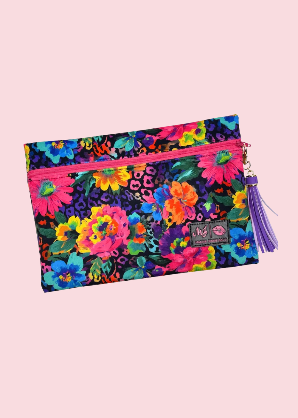 Makeup Junkie Bags - Happy Hour Flower 30A Jumbo Top Zip [Pre-Order]