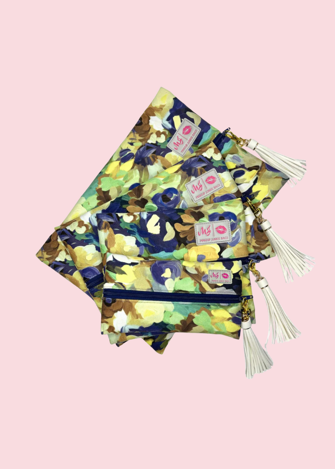 Makeup Junkie Bags - Meadow Mint Flat Lay [Pre-Order]