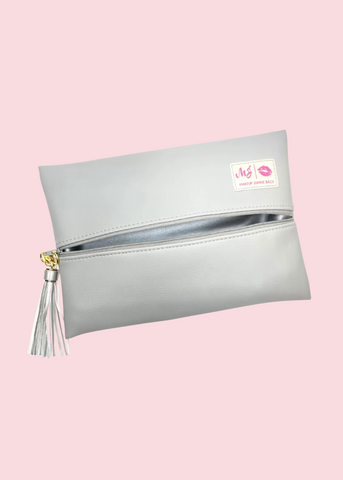 Makeup Junkie Bags -Bella Grey Flat Lay [Pre-Order]