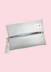 Makeup Junkie Bags -Bella Grey Flat Lay [Pre-Order]