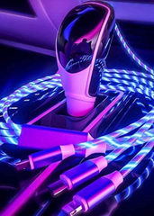 Tech Trendz - Blue All in One Flowing Current Light Up Cable