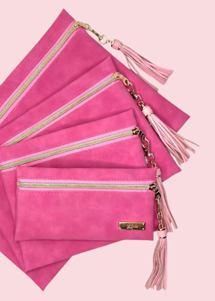 Makeup Junkie Bags - Suede Soul Candy Luxe Travel Bags [Pre-Order]