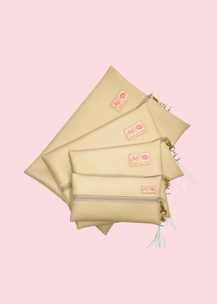 Makeup Junkie Bags - Bella Blonde Flat Lay [Pre-Order]