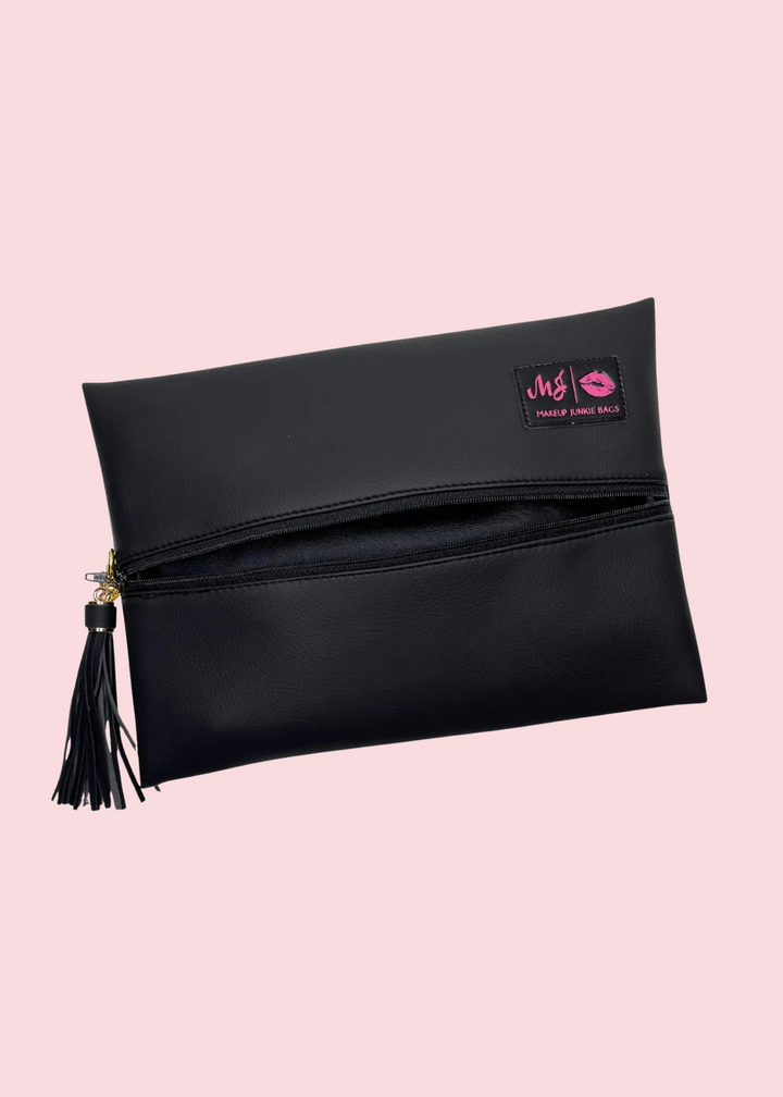 Makeup Junkie Bags -Bella Onyx Flat Lay [Pre-Order]