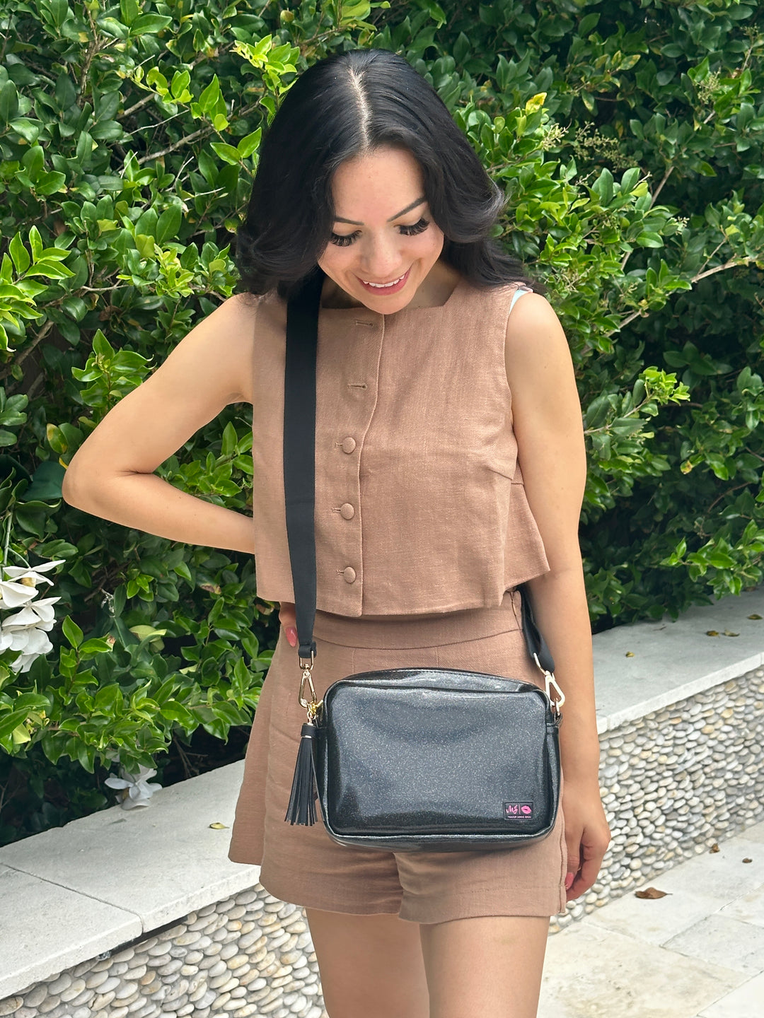 Makeup Junkie Bags - Glitter Onyx Uptown [Ready To Ship]