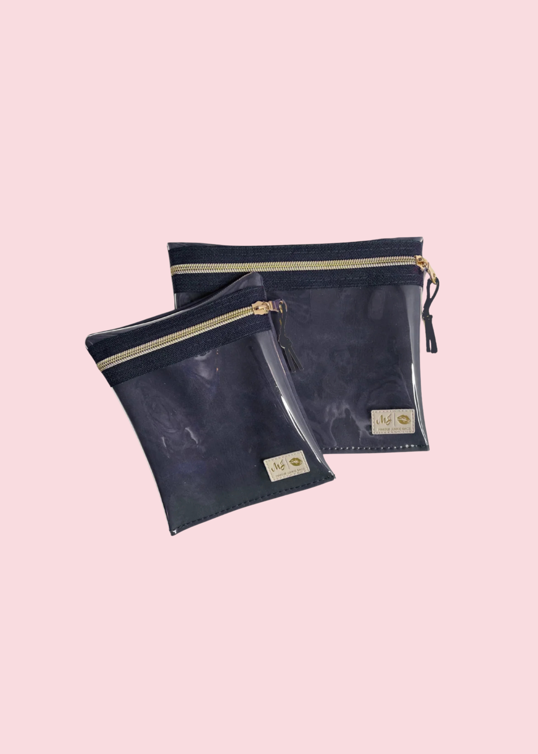 Makeup Junkie Bags - Suede Soul Sapphire Luxe Travel Bags [Pre-Order]