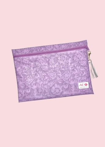 Makeup Junkie Bags - Lavish Jumbo Top Zip Flat Lay [Pre-Order]