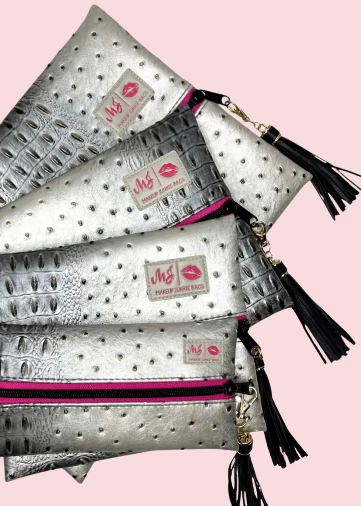 Makeup Junkie Bags - Chrome Pink 30A Travel Bags [Pre-Order]