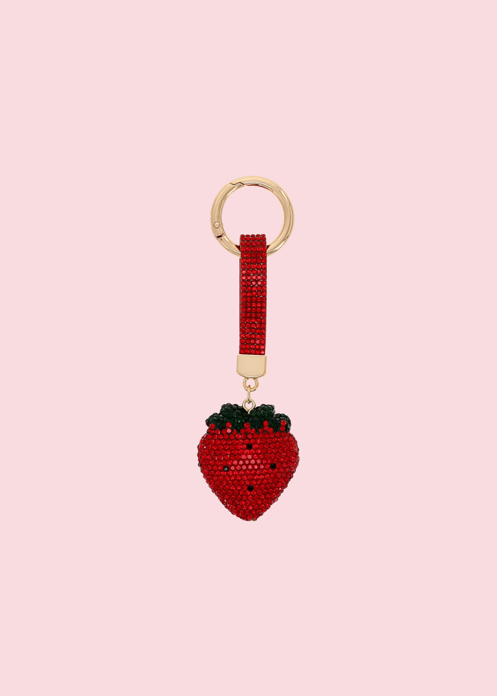 Glamfox - Strawberry Bling Bag Charm